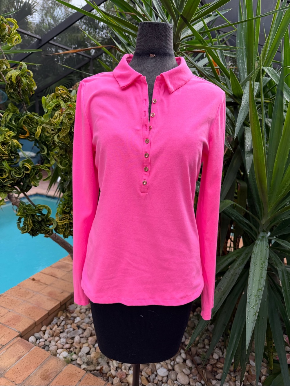 LIlly Pulitzer Reema Long Sleeve in Pink Isle color